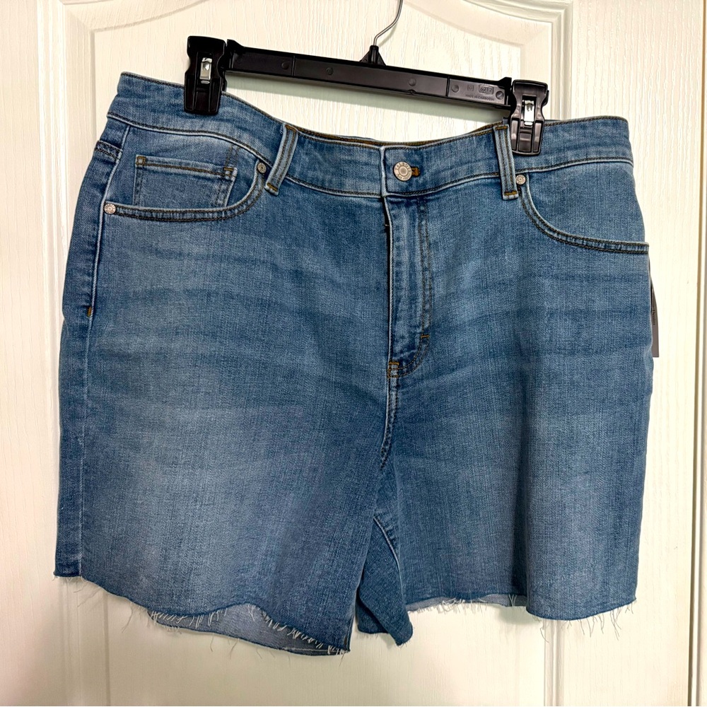 Blue Denim Cutoff Shorts